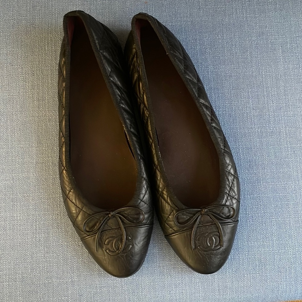 Chanel Quilted Ballet Flats